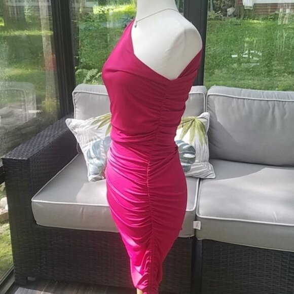 Victoria Secret red mini dress one shoulder Size XS - Picture 4 of 6